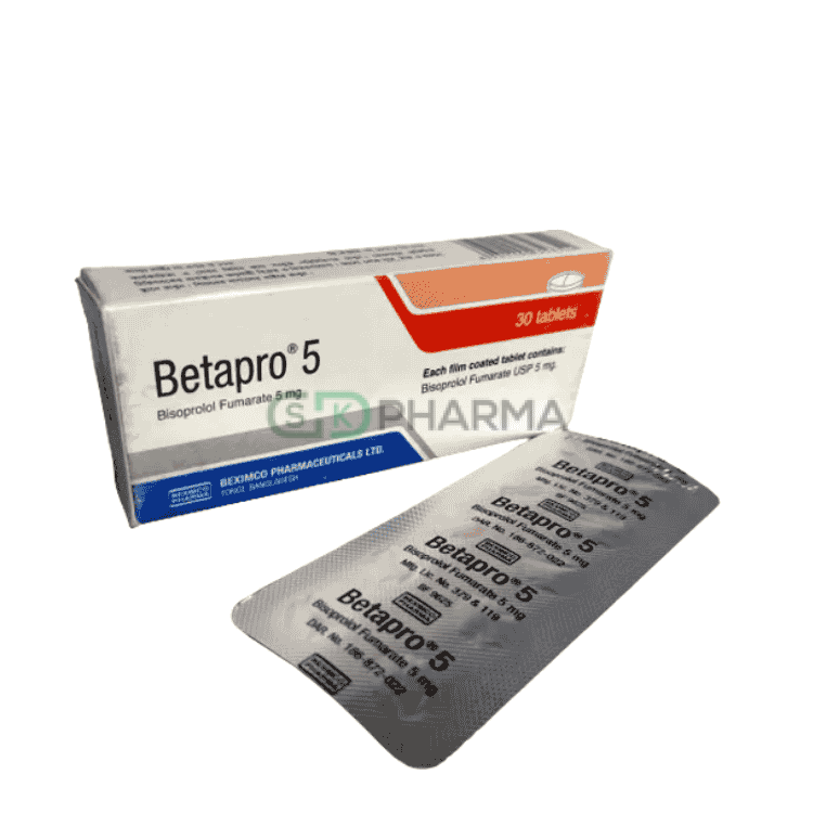 Betapro Tablet 5 mg (Bisoprolol Fumarate)