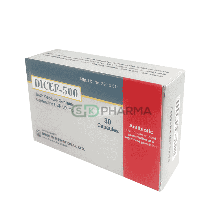 Dicef Capsule 500 mg (Cephradine)