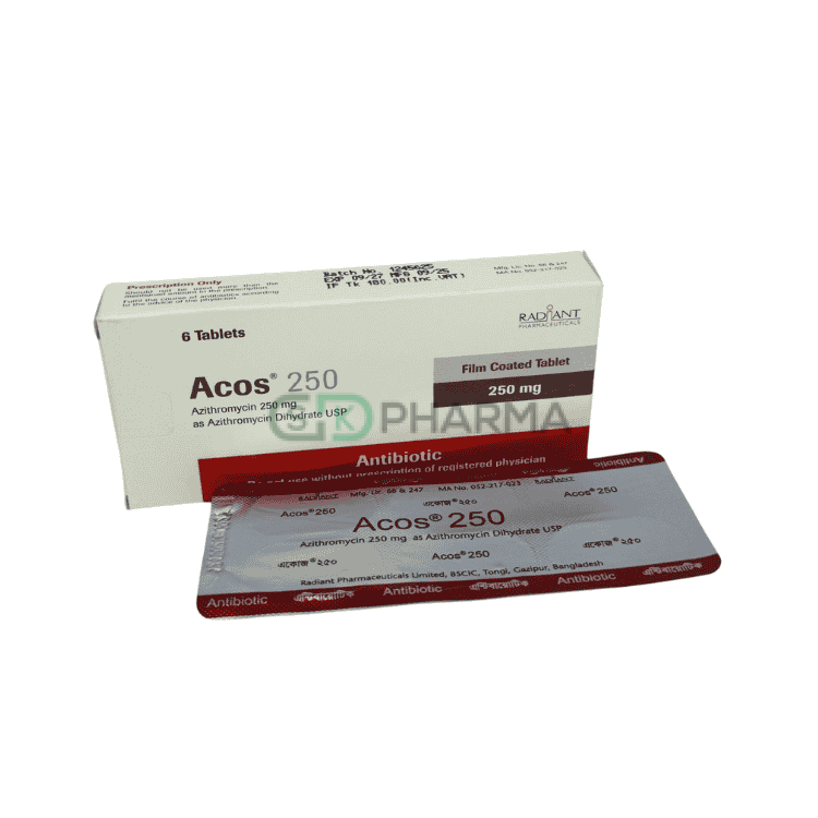 Acos Tablet 250 mg (Azithromycin Dihydrate)