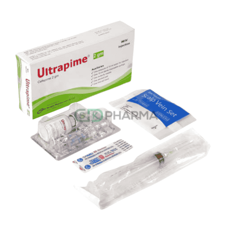 Ultrapime Injection 2 gm/vial (Cefepime Hydrochloride)