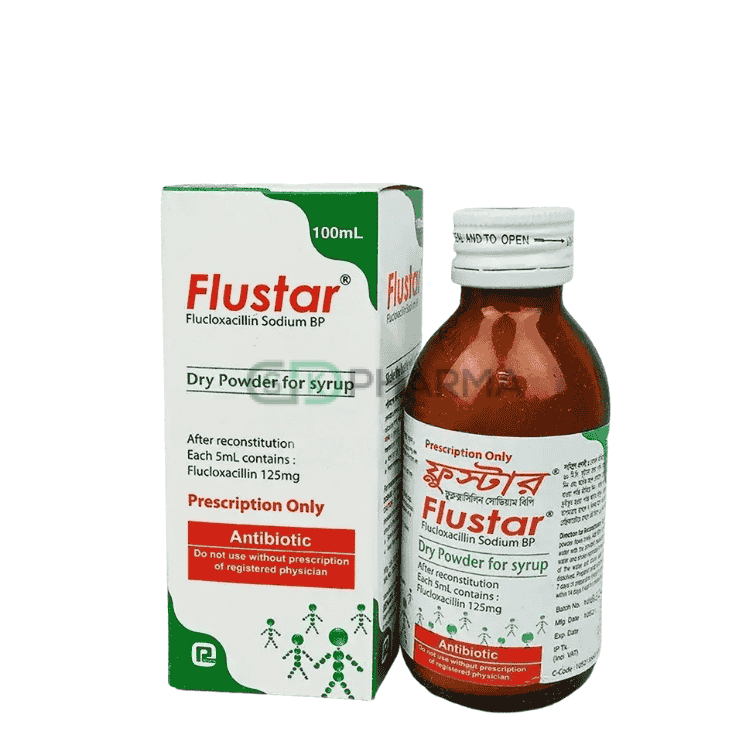 Flustar Suspension 125 mg/5 ml (Flucloxacillin Sodium)