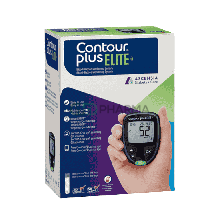 Contour Plus Elite Meter (Glucometer Blood glucose monitoring device)