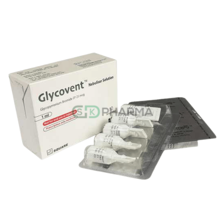 Glycovent Respirator Solution 25 mcg/ml (Glycopyrronium Bromide (Respirator Solution))