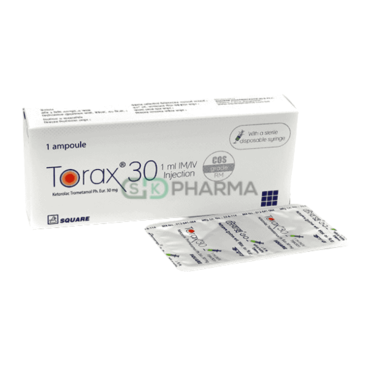 Torax Injection 30 mg/ml (Ketorolac Tromethamine)