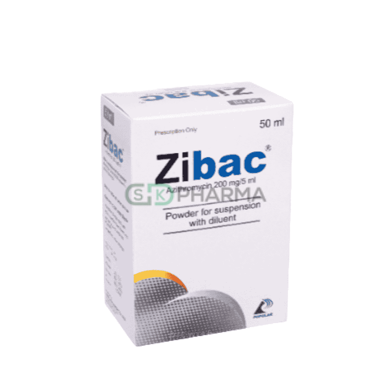 Zibac Suspension 200 mg/5 ml (Azithromycin Dihydrate)