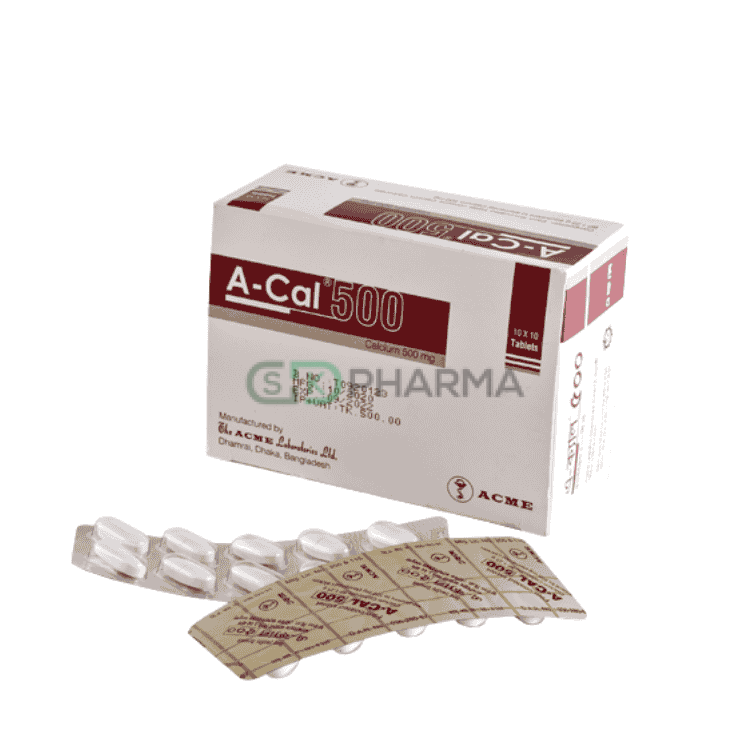 A-Cal Tablet 500 mg (Calcium Carbonate)