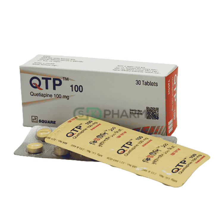 QTP Tablet 100 mg (Quetiapine Fumarate)