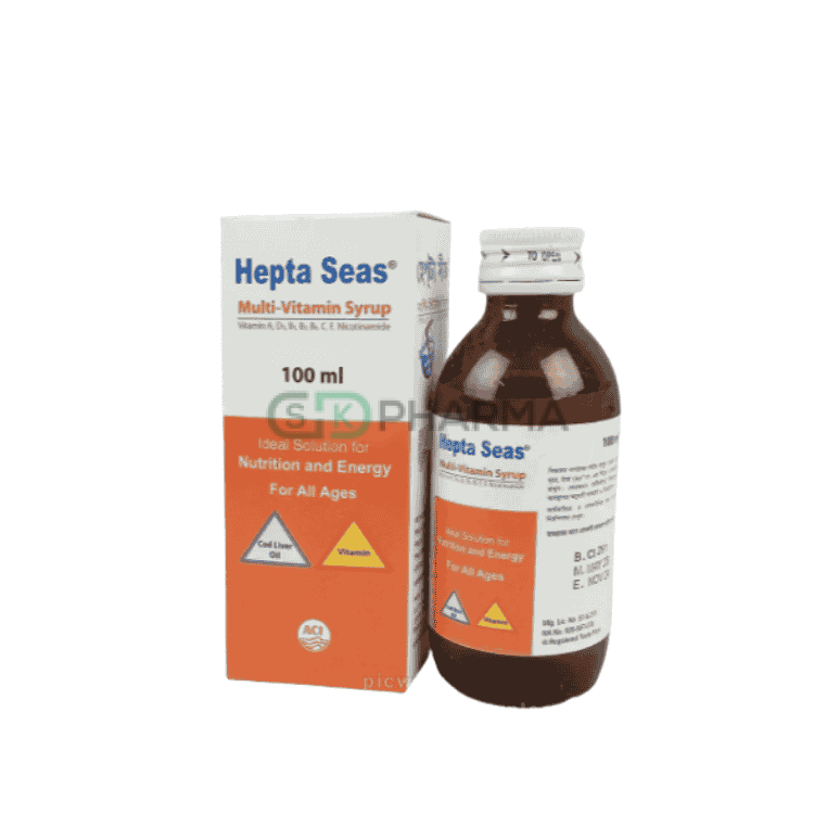 Hepta Seas Syrup (Multivitamin + Cod Liver Oil)