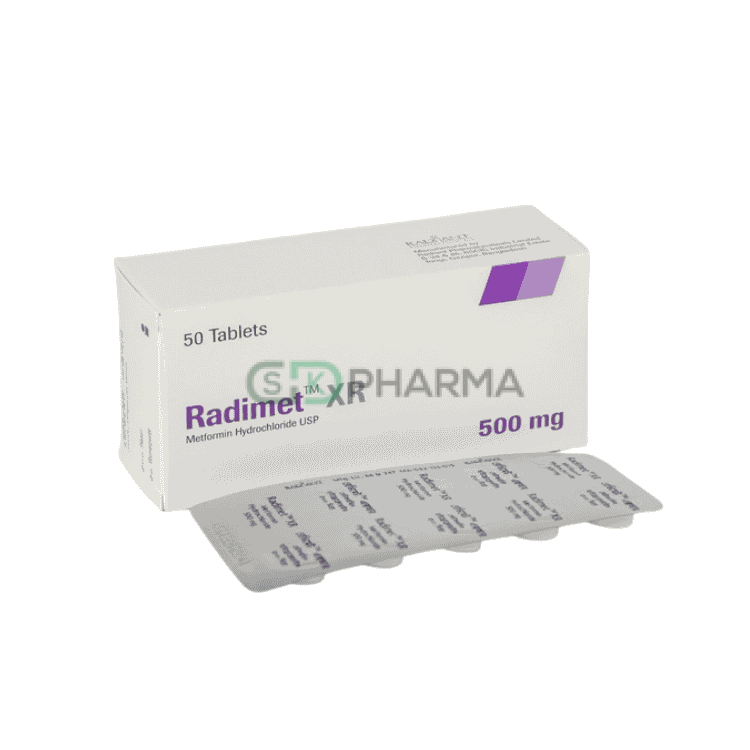 Radimet XR Tablet 500 mg (Metformin Hydrochloride)