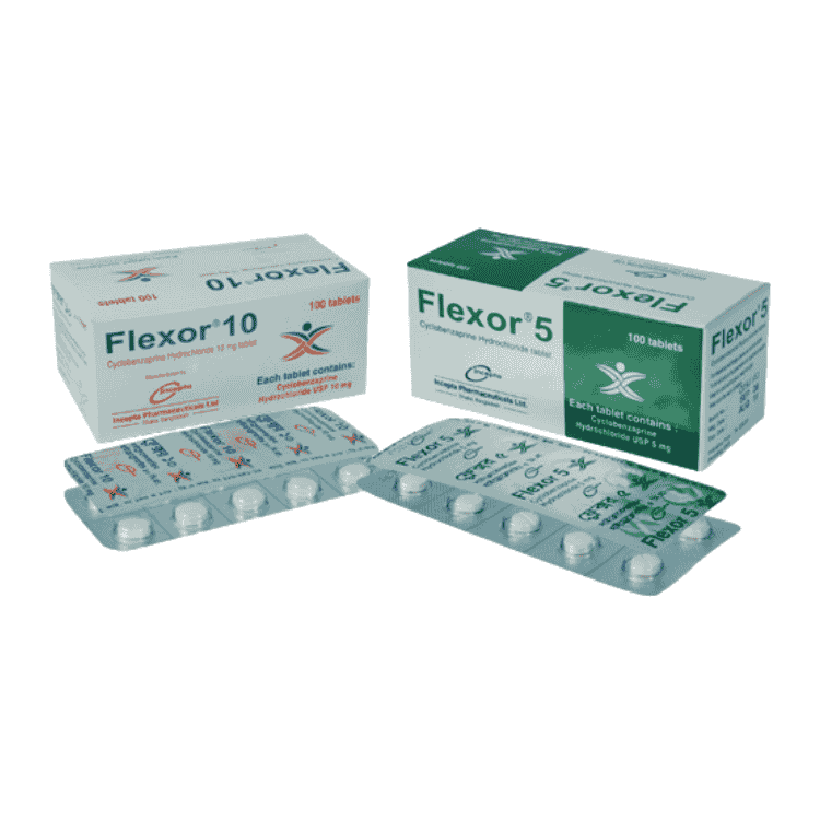 Flexor Tablet 5 mg (Cyclobenzaprine Hydrochloride)