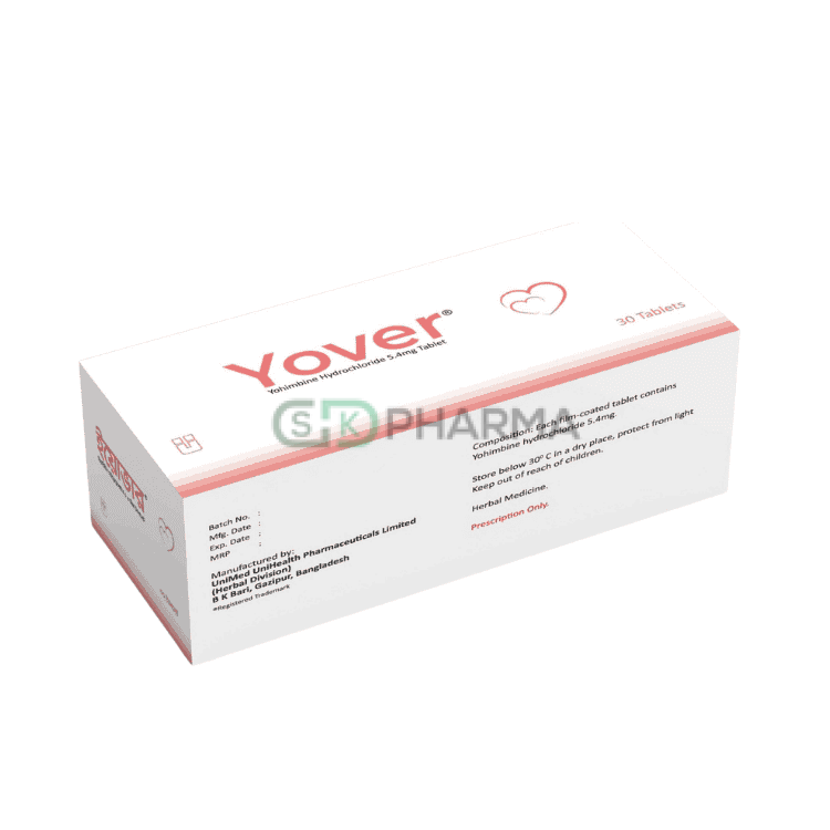 Yover Tablet 5.4 mg (Yohimbine Hydrochloride)