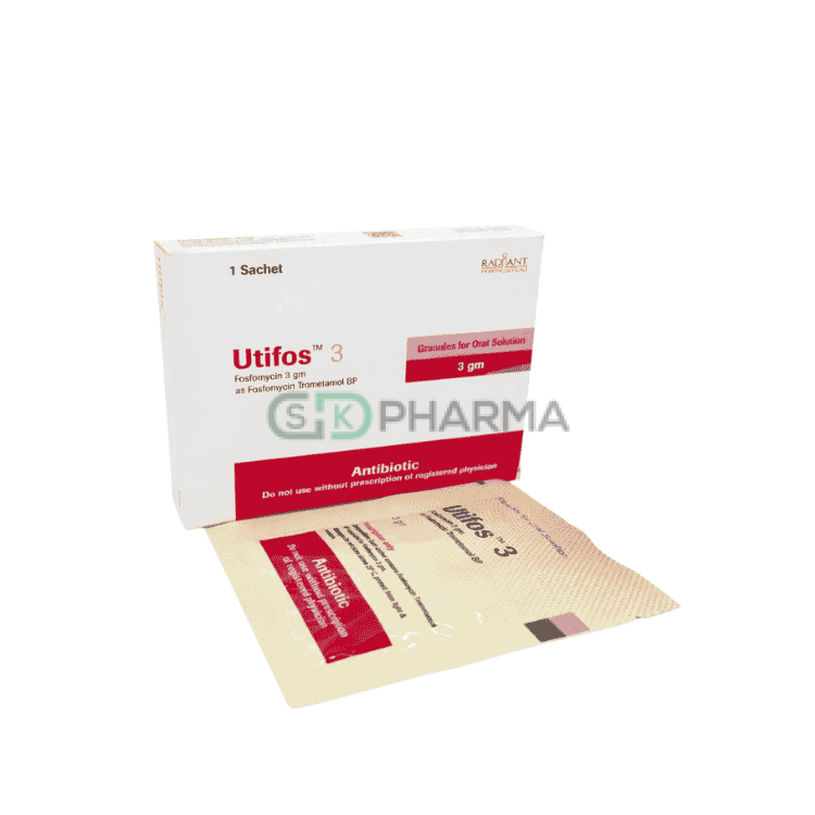 Utifos Powder 3 gm/sachet (Fosfomycin Trometamol)