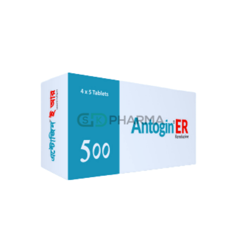 Antogin ER Tablet 500 mg (Ranolazine)