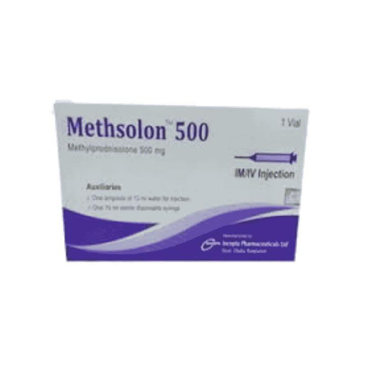 Methsolon Injection 500 mg/vial (Methylprednisolone Sodium Succinate)