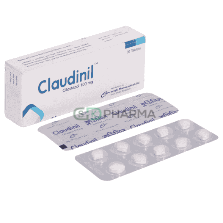 Claudinil Tablet 100 mg (Cilostazol)