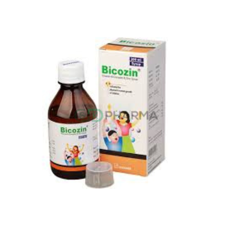 Bicozin Syrup (Vitamin B Complex + Zinc)