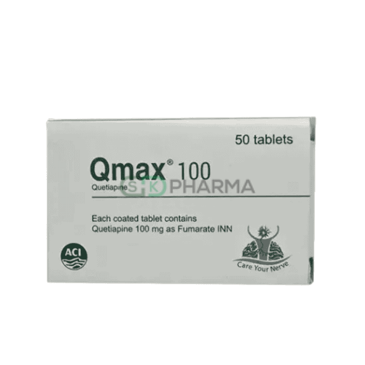 Qmax Tablet 100 mg (Quetiapine Fumarate)