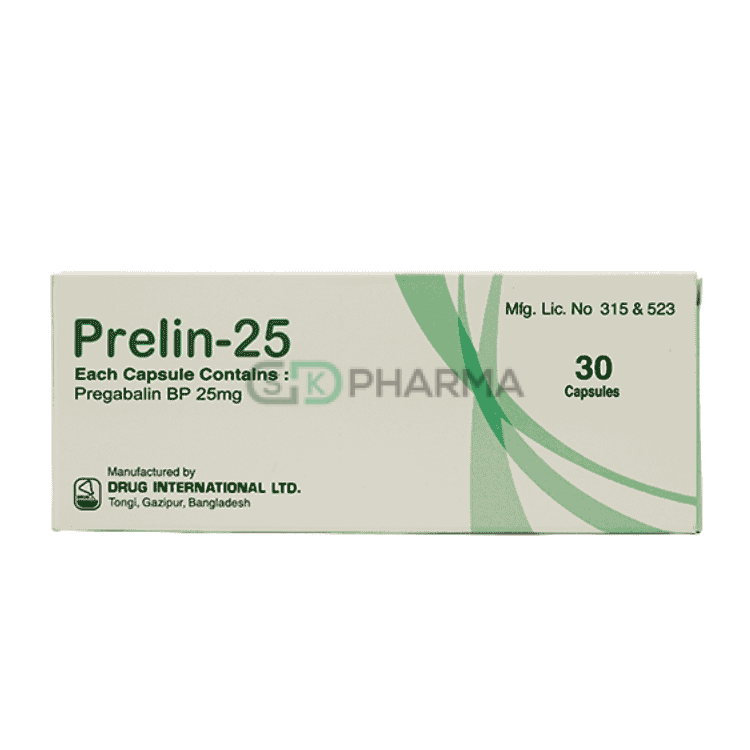 Prelin Capsule 25 mg (Pregabalin)