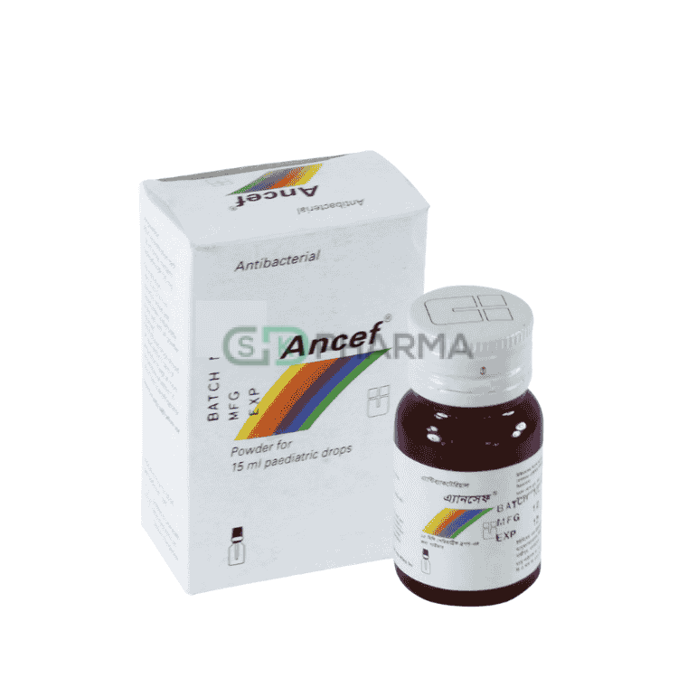 Ancef Pediatric Drops 125 mg/1.25 ml (Cephradine)