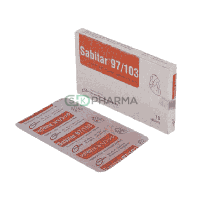 Sabitar Tablet 97 mg+103 mg (Sacubitril + Valsartan)