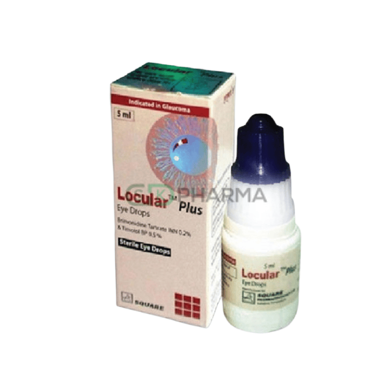 Locular Plus Eye Drop 0.2%+0.5% (Brimonidine Tartrate + Timolol Maleate)