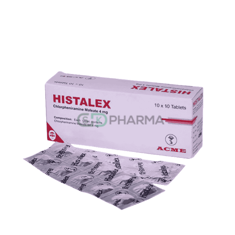 Histalex Tablet 4 mg (Chlorpheniramine Maleate)