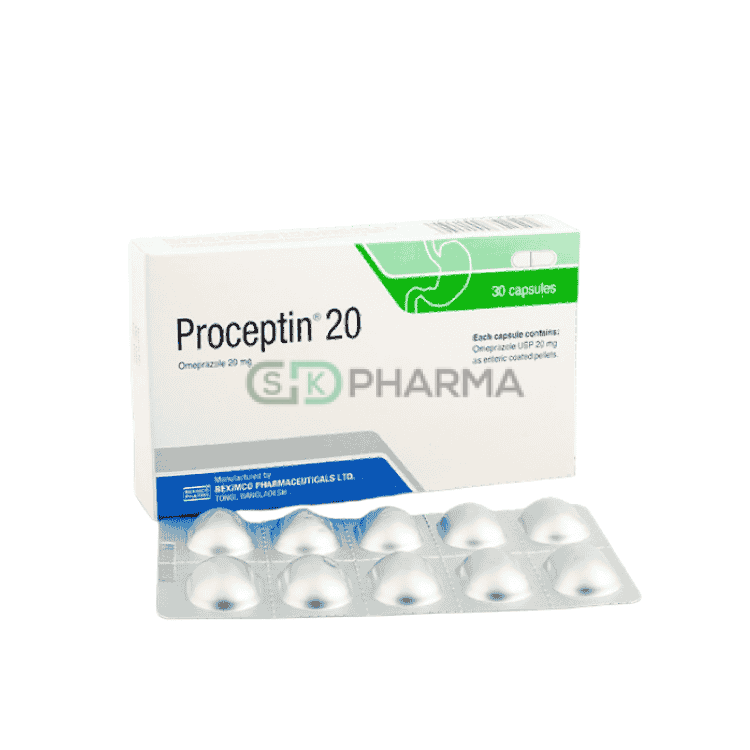 Proceptin Capsule 20 mg (Omeprazole)