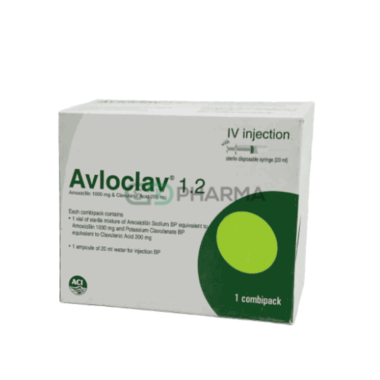 Avloclav Injection (1 gm+200 mg)/20 ml (Amoxicillin + Clavulanic Acid)