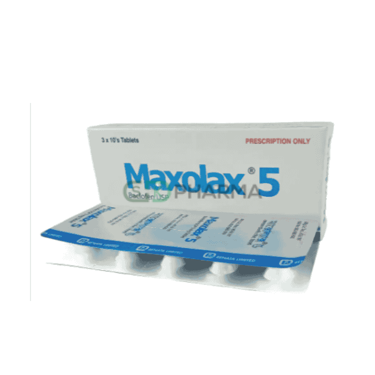 Maxolax Tablet 5 mg (Baclofen)