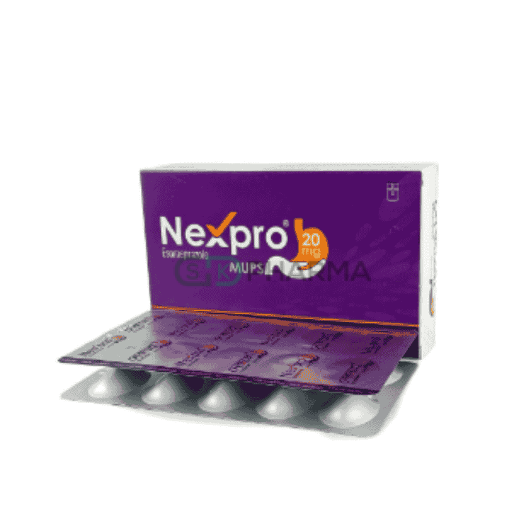 Nexpro MUPS Tablet 20 mg (Esomeprazole (MUPS preparation))