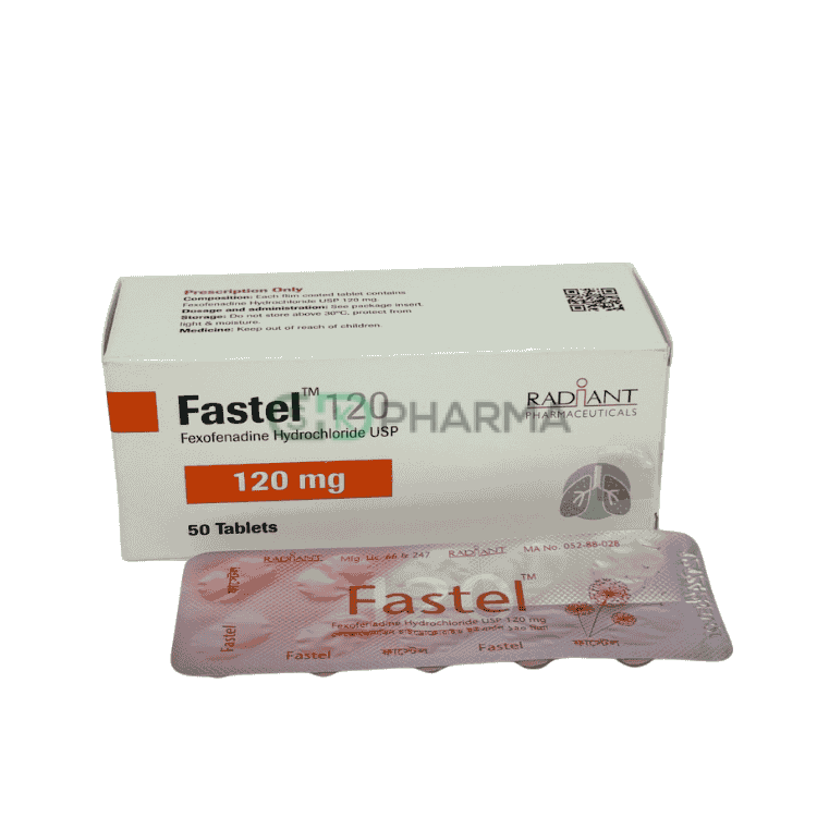 Fastel Tablet 120 mg (Fexofenadine Hydrochloride)