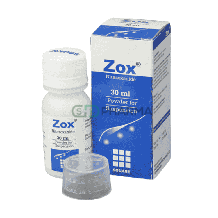Zox Suspension 100 mg/5 ml (Nitazoxanide)