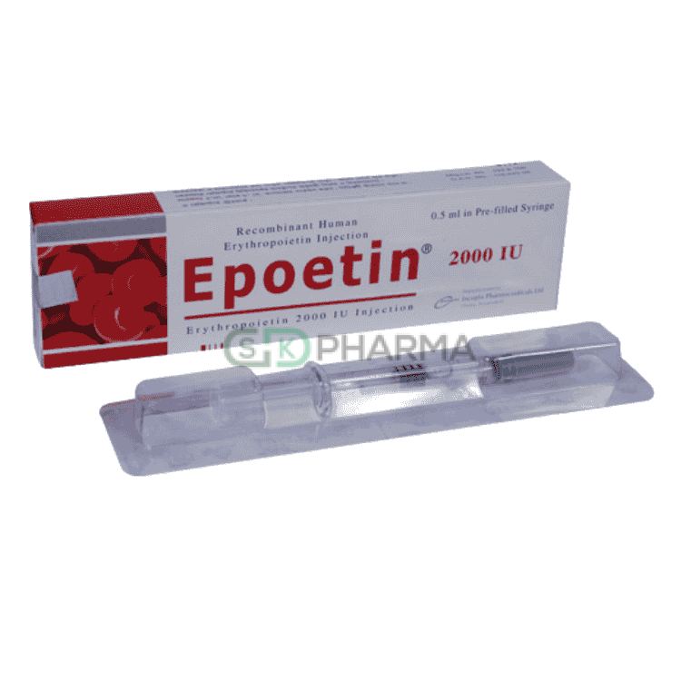 Epoetin Injection 2000 IU (Erythropoietin Alfa)