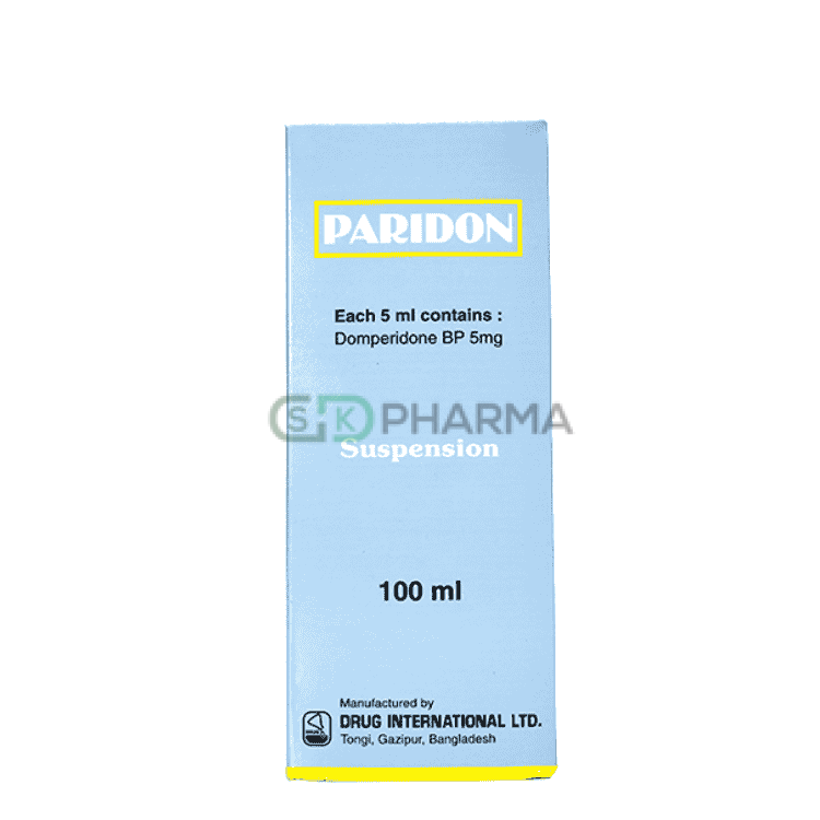 Paridon Suspension 5 mg/5 ml (Domperidone Maleate)