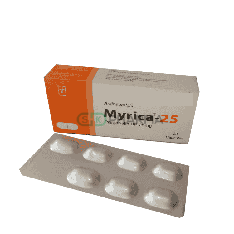 Myrica Capsule 25 mg (Pregabalin)