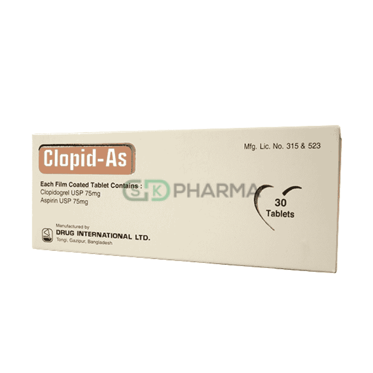 Clopid-AS Tablet 75 mg+75 mg (Clopidogrel + Aspirin)