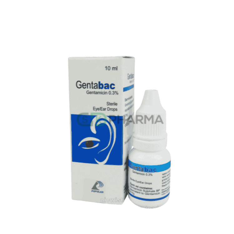 Gentabac Eye Drop 0.30% (Gentamicin Sulfate (Ophthalmic))