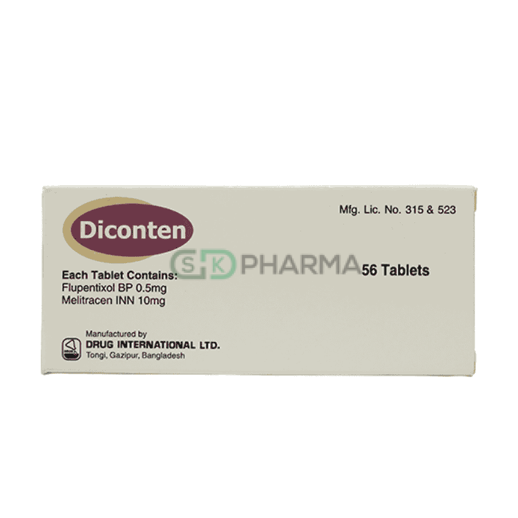 Diconten Tablet 0.5 mg+10 mg (Flupentixol + Melitracen)