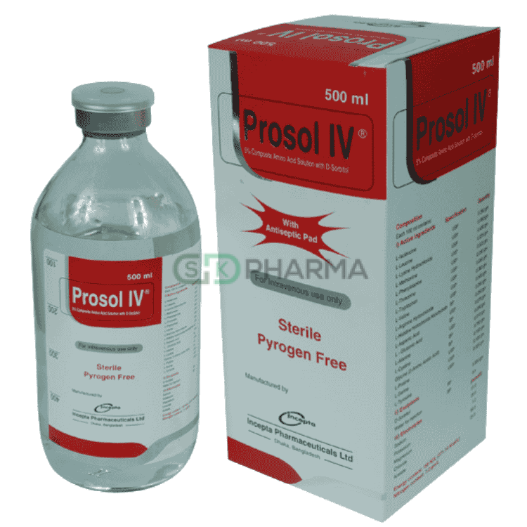 Prosol Injection 5% (Amino Acid, D-Sorbitol & Electrolytes)