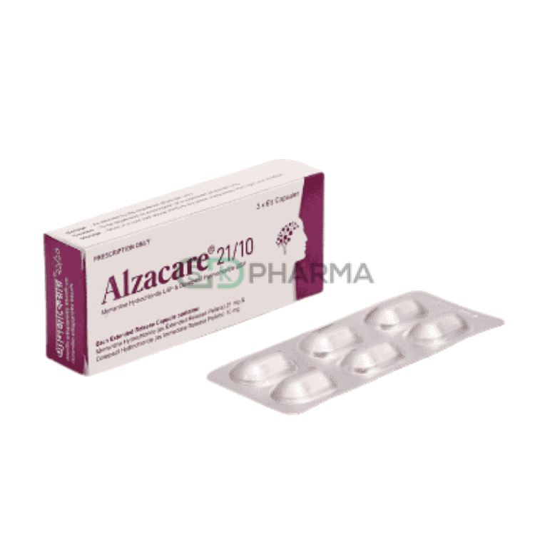 Alzacare Capsule 21 mg+10 mg (Memantine + Donepezil)
