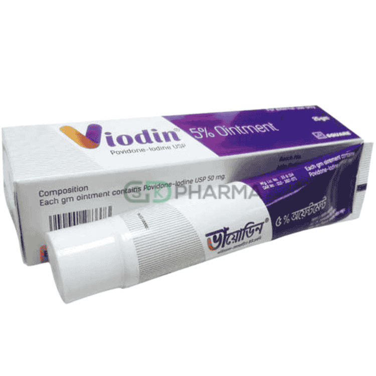 Viodin Ointment 5% w/w (Povidone Iodine)