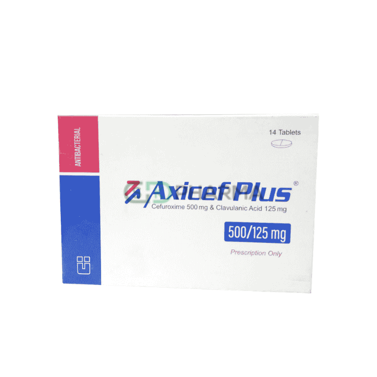 Axicef Plus Tablet 500 mg+125 mg (Cefuroxime Axetil + Clavulanic Acid)
