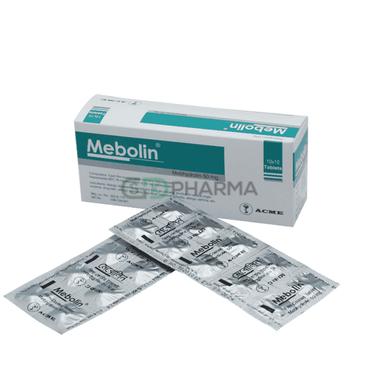 Mebolin Tablet 50 mg (Mebhydrolin Napadisylate)