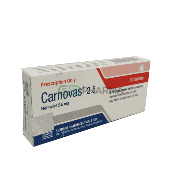 Carnovas Tablet 2.5 mg (Nebivolol Hydrochloride)