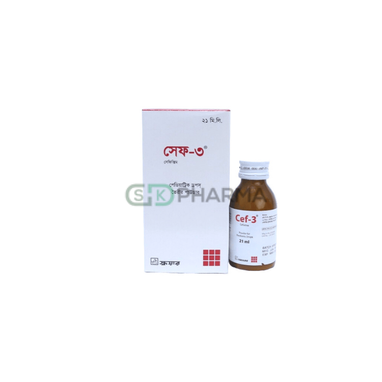 Cef-3 Pediatric Drop 25 mg/ml (Cefixime Trihydrate)