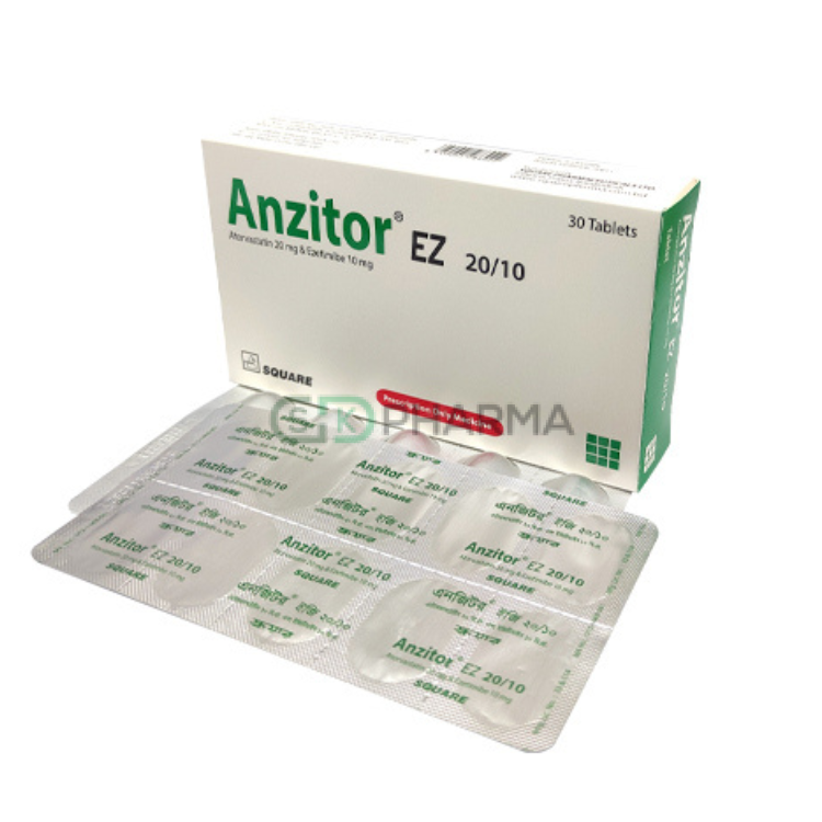 Anzitor EZ Tablet 10 mg+10 mg (Atorvastatin + Ezetimibe)