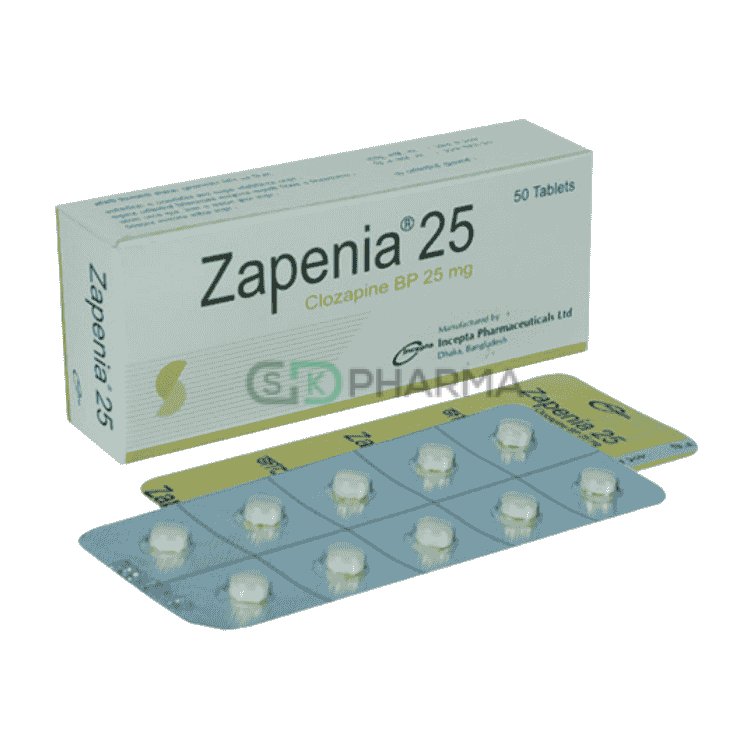 Zapenia Tablet 25 mg (Clozapine)