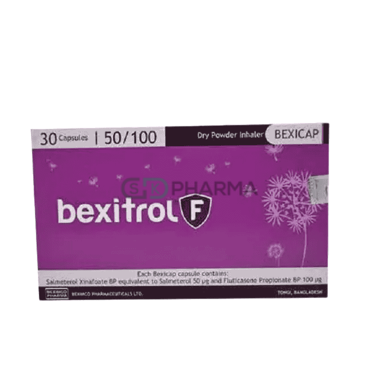 Bexitrol F Inhalation Capsule 50 mcg+100 mcg (Salmeterol + Fluticasone Propionate)