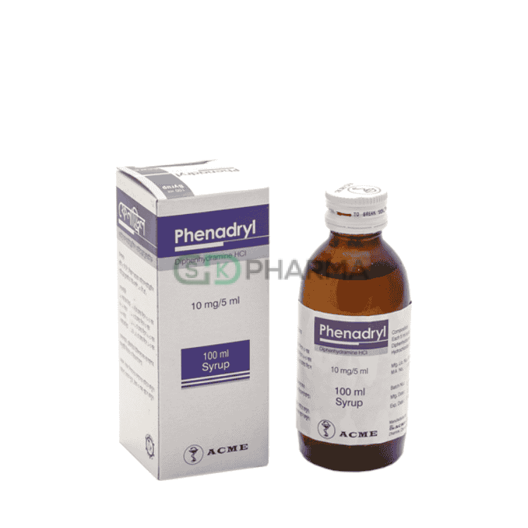 Phenadryl Syrup 10 mg/5 ml (Diphenhydramine Hydrochloride)