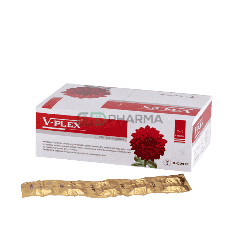 V-Plex Capsule 5 mg+2 mg+2 mg+20 mg (Vitamin B complex)